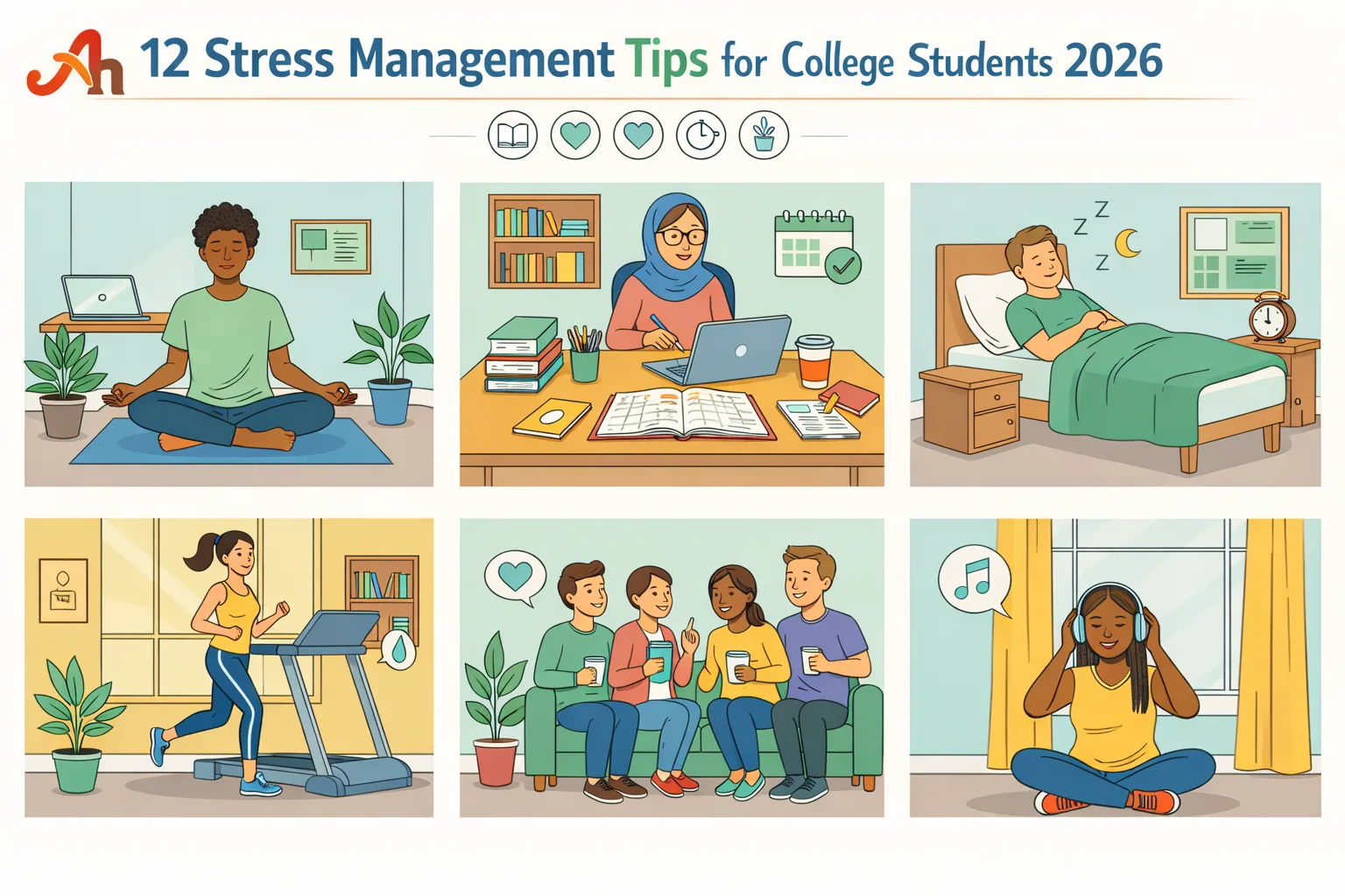 12 Stress Management Tips for College Students 2026